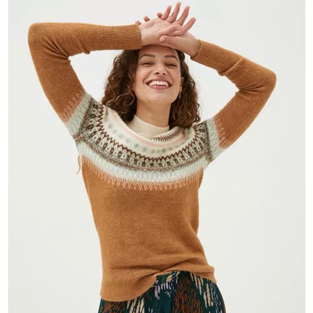 Fat Face Fair Isle Knit Sweater